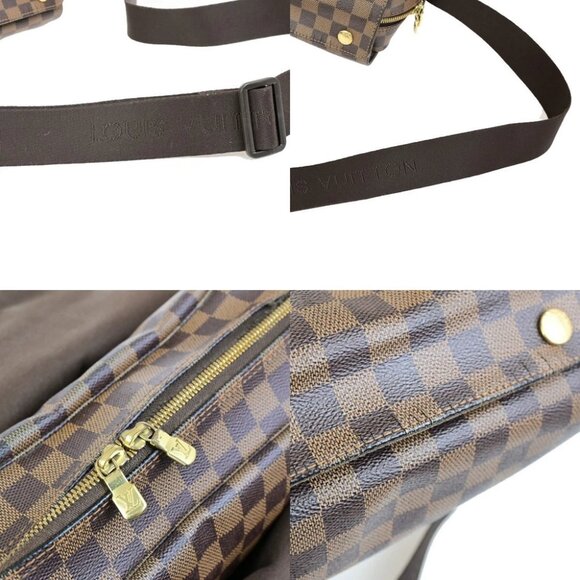 LOUIS VUITTON Naviglio Shoulder Bag Damier Ebene Leather Brown N45255 35KB609 - Picture 8 of 16